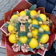 Букет с лимонами и имбирем